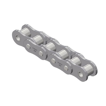 SENQCIA ULTRA-MAX 50H Riv Hvy ASME/ANSI Std Roller Chain Single 10Ft Bx 5/8" Pit, PK10 50HUMRB